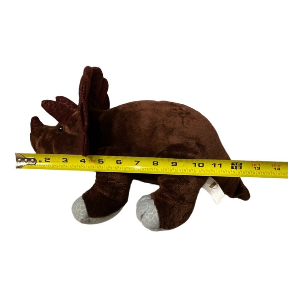 Kohl’s Cares Triceratops Plush Brown Dinosaur Stuffed Animal Toy 12 inch - Picture 4 of 12